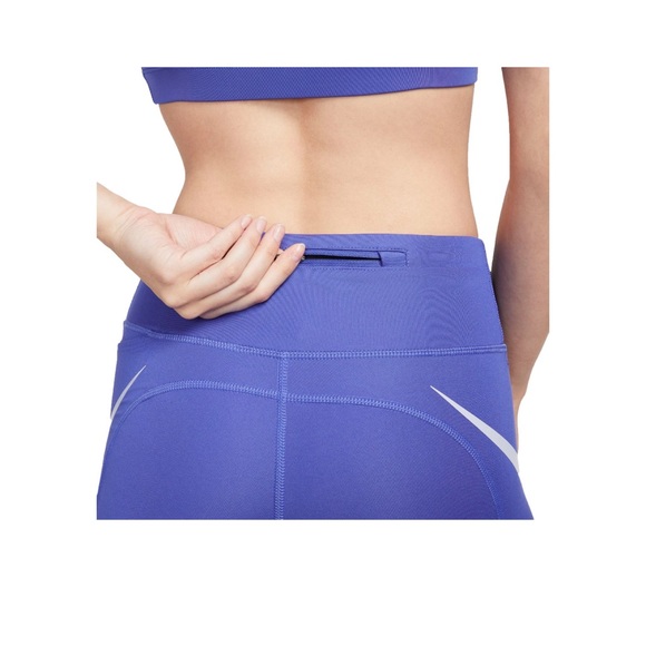 Womens Nike Dri-FIT Fast Mid-Rise Swoosh Shorts Purple DO6204-430 - Picture 5 of 6